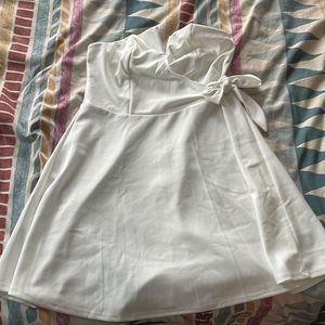 White Strapless Dress